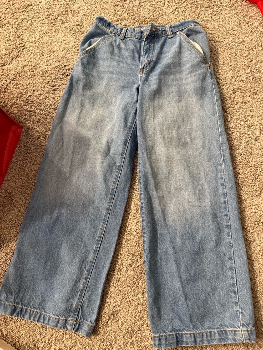 Bundle 3 for $12 Wide-Leg Light Blue Denim Jeans